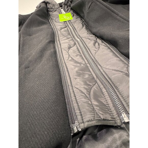 New Sam Edelman Men's Size XL Single Breasted Wool Blend Hooded Coat *Defect* - Picture 10 of 16